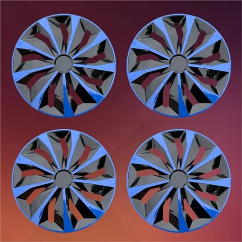 Enjoliveurs 14 pouces haute résistance bleu noir pour pneu R14