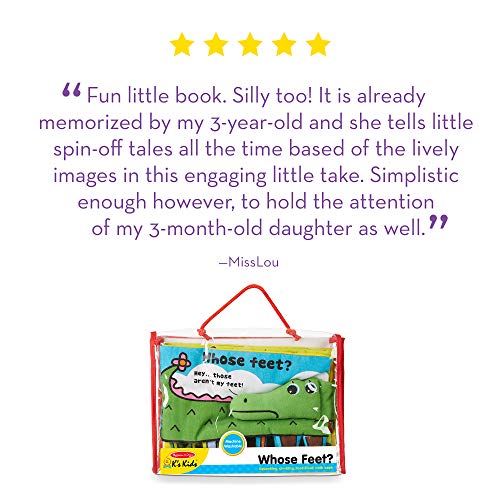 Melissa & Doug Soft Activity Baby Book - Whose Feet?, 2000+ toys - 1 EA, Multi color - Image 6
