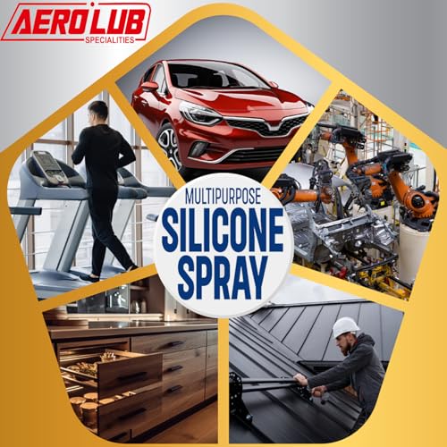 Image of Premium Silicone Spray for Car Rubber, Window Channels & Bike (400ml) | Multipurpose Lubricant for Treadmill, Plastic, Metal & Door Hinges | Anti-Rust, Shines & Restores
