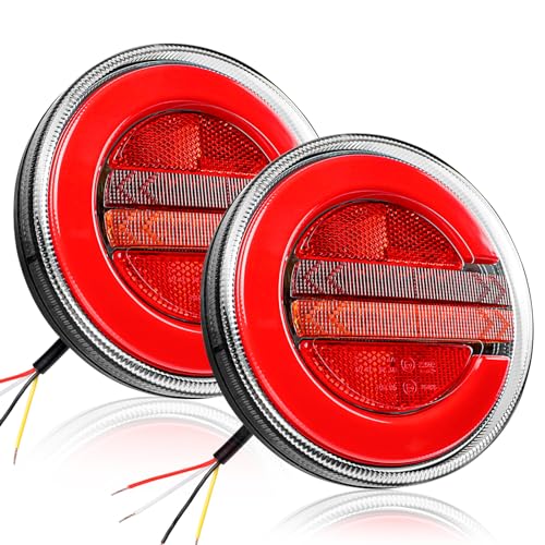 🏡 Ampia applicazione: Le luci posteriori a LED universali da 12/24V possono essere ampiamente utilizzate per rimorchi standard europei, camion, furgoni, caravan, trattori, barche, camion, UTE, RV, trike, veicoli agricoli, autobus, rimorchi, ecc.