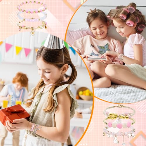 12/22Pcs Friendship Bracelets Preppy Charm Bracelets Gifts for Teen Girls Colorful Clay Beaded bracelets Stackable String Bracelets Beach Jewelry4