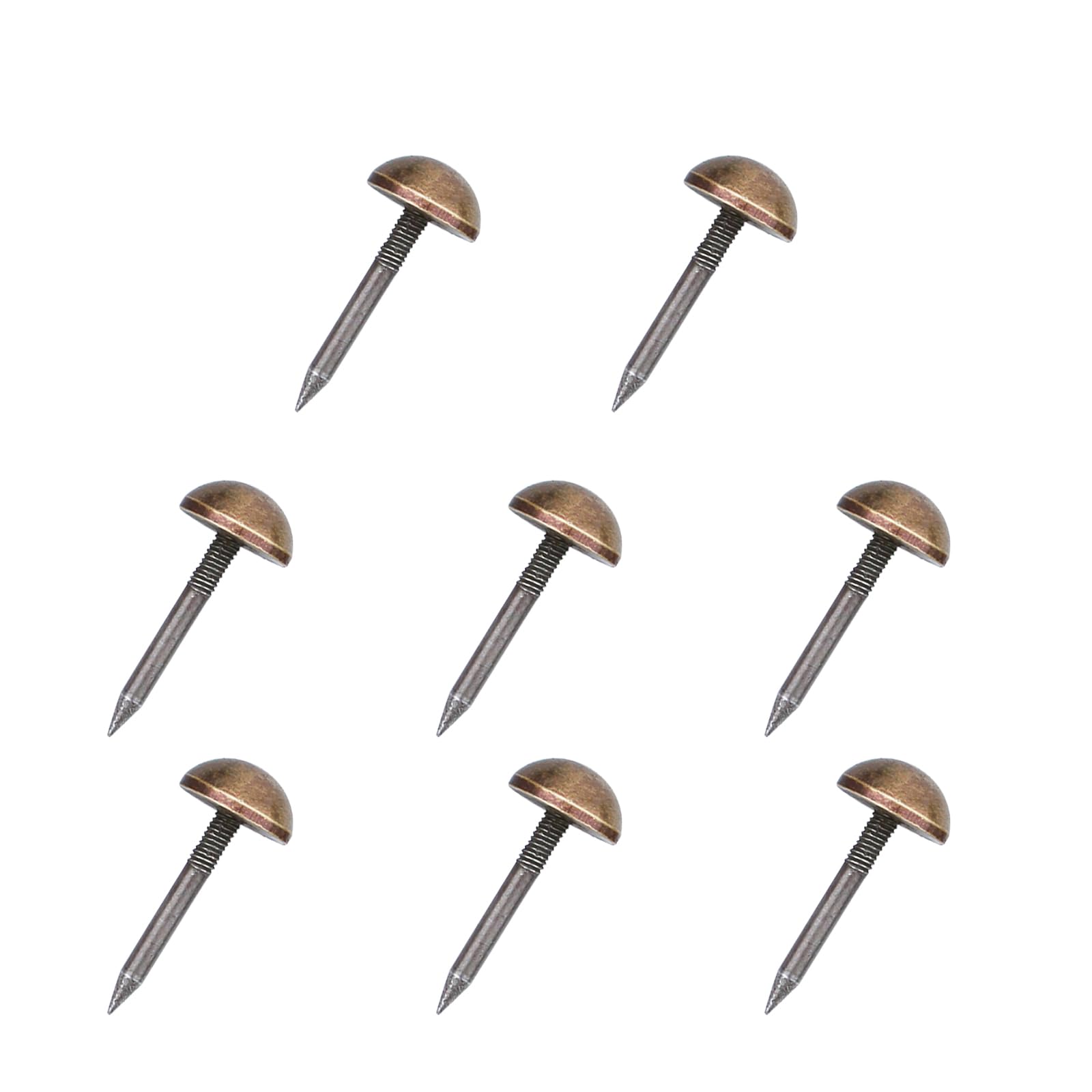 Leliafleury 10Pcs Upholstery Tacks Brass Furniture Tacks Nails Decorative Thumb Tacks Furniture Nails Pins Stud Tacks Push Pins for Wood Sofa Chair Bed (10 x 27mm