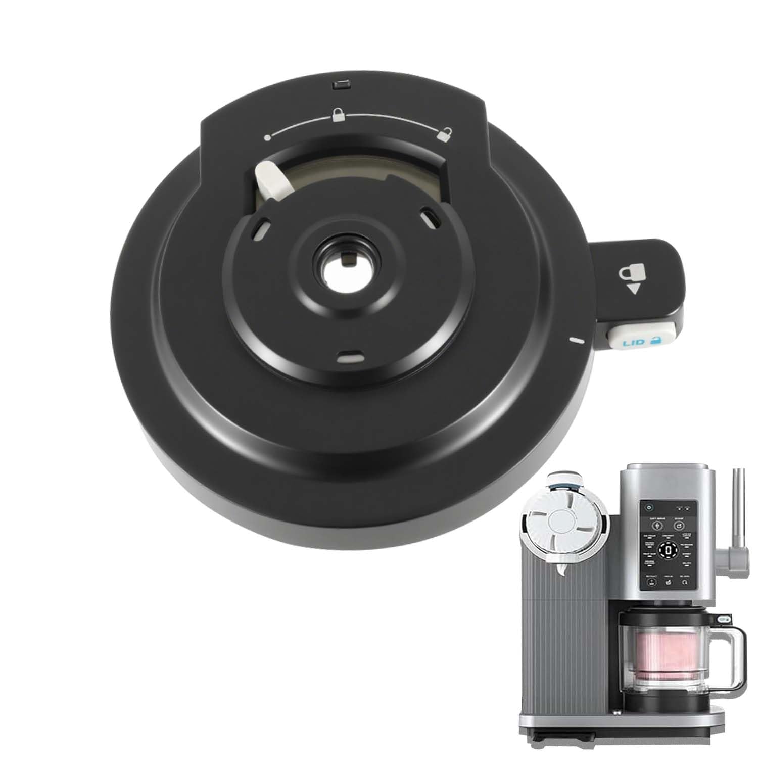 Couvercle extérieur compatible avec les sorbetières Ninja Creami NC700 | et NC701, Réutilisable, sans pale