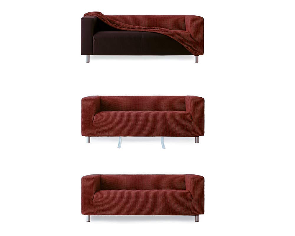 Bankhoes Voor Camper / Mobilhome / Caravan Carré Stretch Badstofhoes Per Stuk Kleur Beige Universeel Model