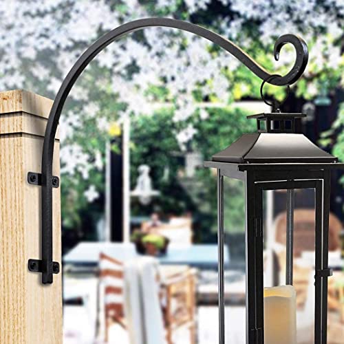 Aqarea Outdoor Bird Feeder Brackets: 2 Pieces Heavy Duty Plant Hanger Bracket - 16-Inch Metal Plant Wall Hooks For Hanging Flower Baskets #TOP2