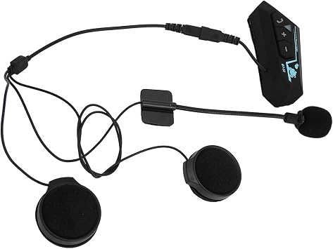 ASHATA BT22 Motorcycle Helmet Headset, Outdoor Automatic Call Answering Motorcycle Sports Headset, Supports Intercom Connection Helmet Bluetooth Headphones