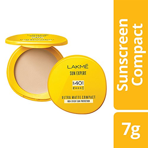 Image of LAKME Sun Expert Ultra Matte Light Coverage Spf 40 Pa+++ Compact, 7G And Invisible Finish Spf 8 Pressed Foundation, Shade 01, 25Ml
