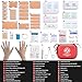 Mini First Aid Kit - 150 Piece Small Waterproof Hard Shell Medical Kit for Home, Car, Travel, Camping, Truck, Hiking, Sports, Office, Vehicle & Outdoor Emergencies- Small First Aid Medical Kit (Red)
