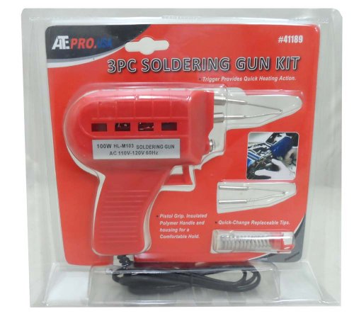 ToolUSA 3 Piece Soldering Gun Kit | 6-1/4