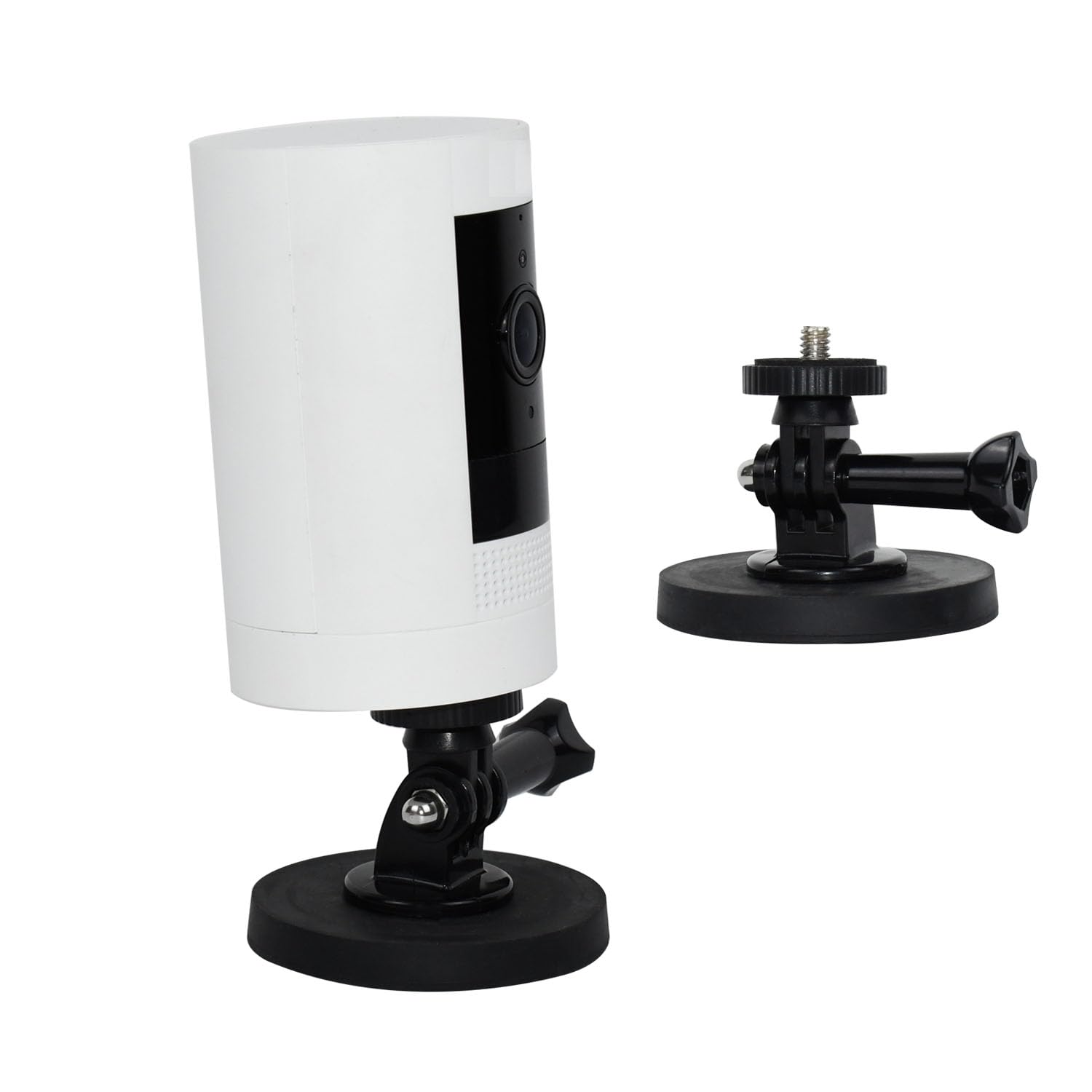 Magnetic Camera Mount Compatible with Ring Outdoor Cam Plus, Ring Stick up Cam Battery(2nd, 3nd), Indoor Outdoor Camera Magnetic Mount, Rubber Coated Base Magnet, 1Pack