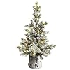 Nearlynatural24inflockedchristmasartificialtreeindecorativebirchbarkplanterwith30ledlights  Urban Country Home Decor Nearly natural 24in flocked christmas artificial tree in decorative birch bark planter with 30 led lights  urban country home decor