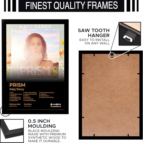 Image of BLINKART Katty Perry - PRISM Wall Photo Frames | Wall Art for Bedroom, Living Room, Studio or Office | Album Cover Print with Spotify Song Link QR Code | Gift for Fans - 8x12 In