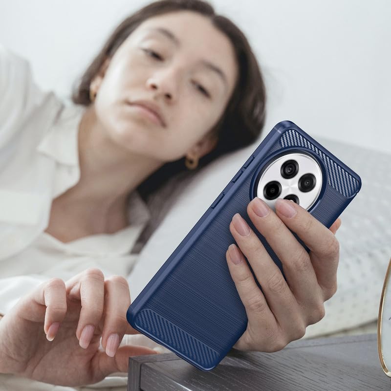 Image of Hybrid Carbon Fiber Back Case for OnePlus Ace 5 / Ace 5 Pro 5G (Blue)