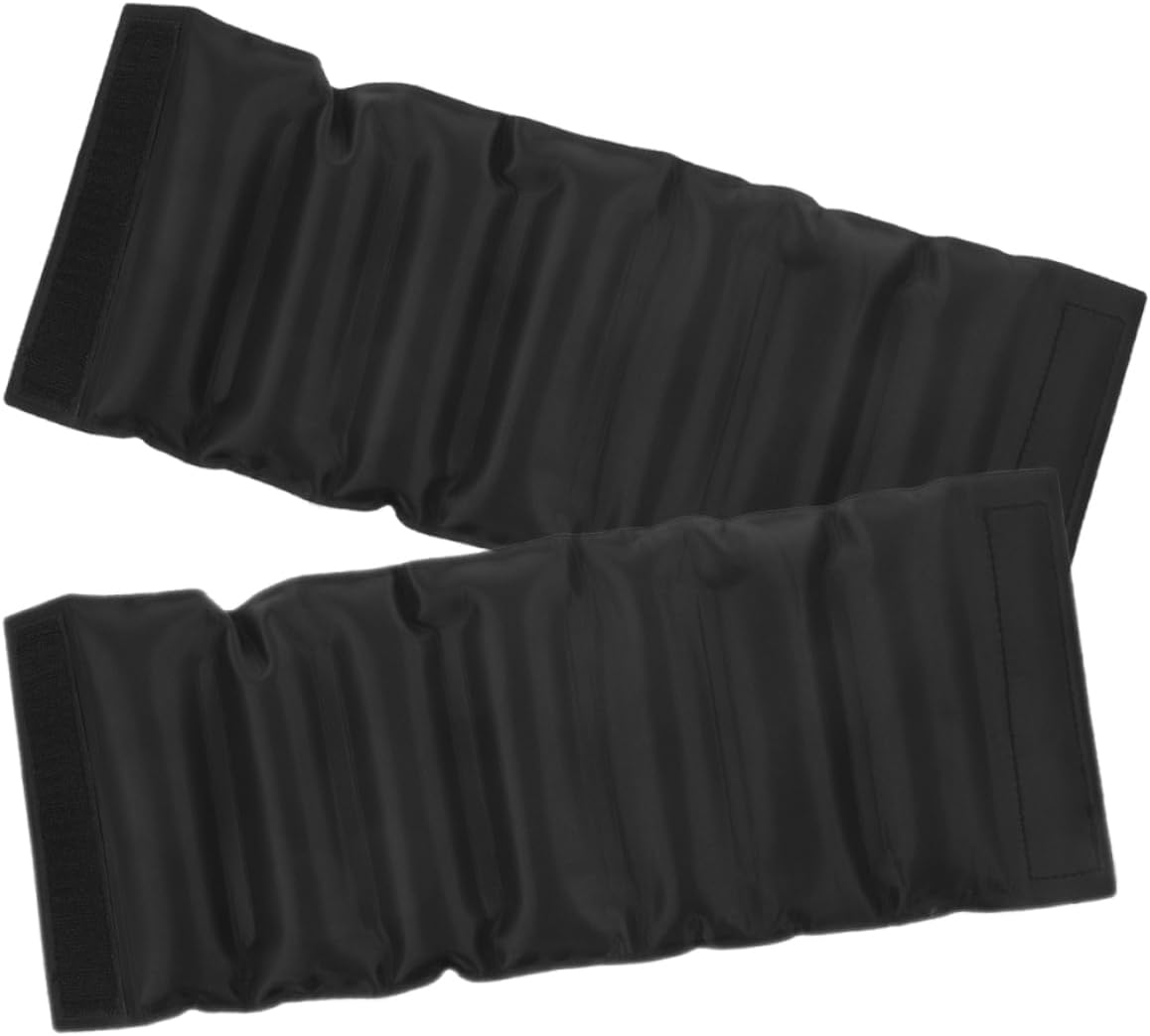 2pcs Wine Bottle Cooler Sleeve Pack Versatile Ice Packs for Wine Beer Bottles Gel Material Reusable Design for Efficient Cooling Easy to Use Black Color