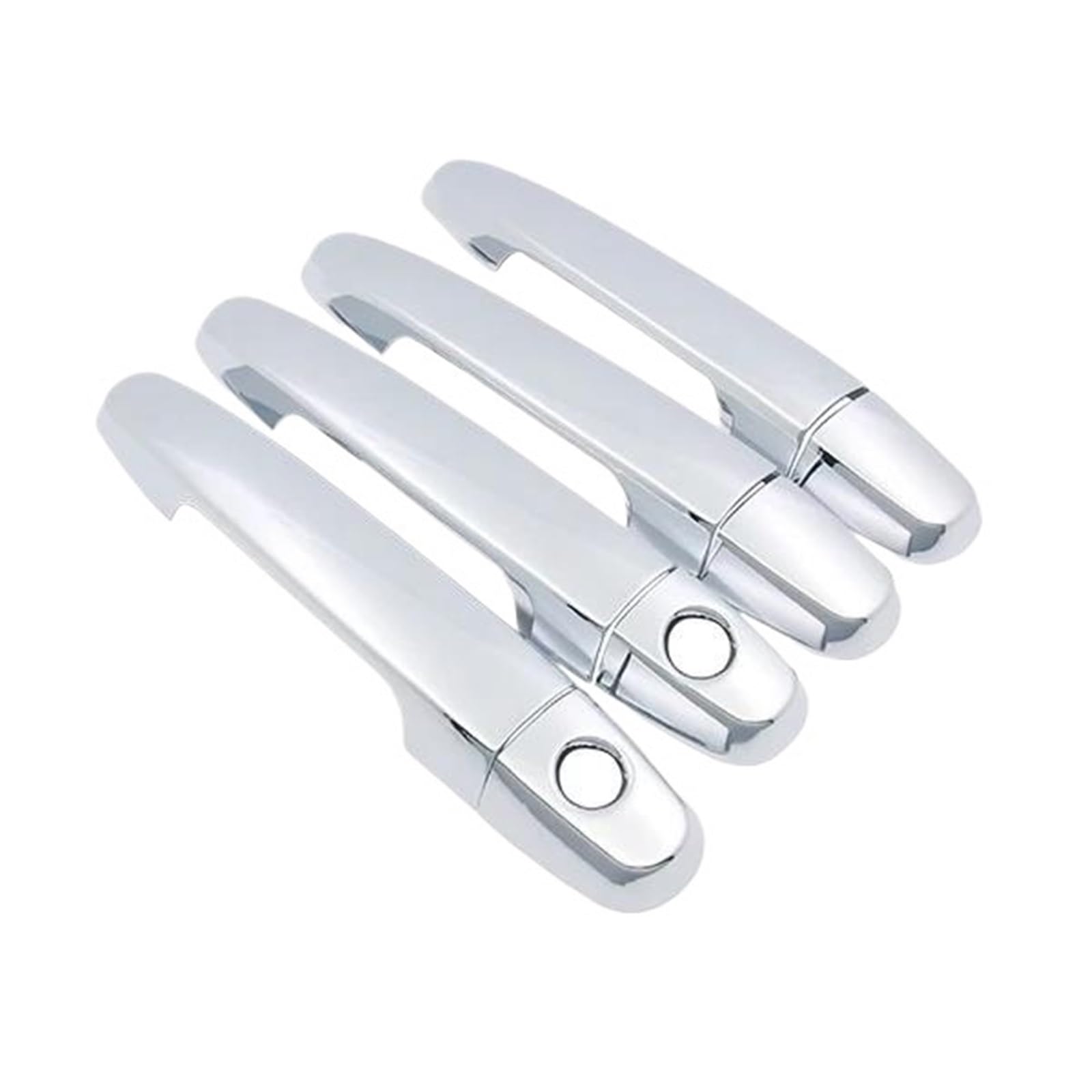 Hrqctim Handle 2 Keyholes Chrome Car Door Handle Cover Trim For Toyota For Corolla For Axio For Altis For Fielder For Auris E140 E150 2007-2013(Handle 2 Keyholes)