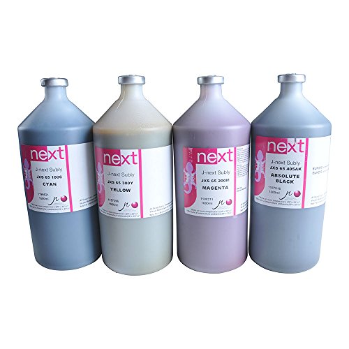 H-E 1 Liter J-Next Subly Jxs-65 Dye Sublimation Ink For Mimaki/Mutoh/Roland/Epson Printers - 1 Liter/Bottle/Color (K) #TOP9