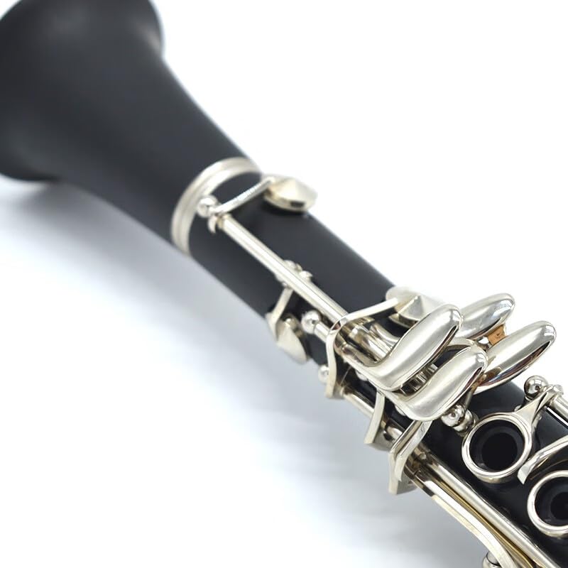 E-flat Bakelite body niklowany 17-klawiszowy instrument klarnetowy dla początkujących do zabawy