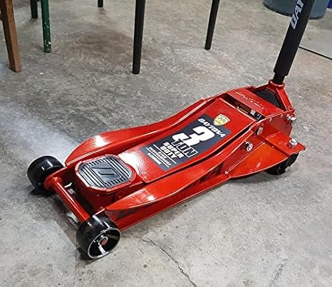 Daytona Professional 3 Ton Low Profile Super Duty Rapid Pump Floor Jack, Sunburst Metallic Orange by DAYTONA