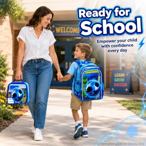 Image of KLFVB 3PCS Clear Backpack for Girls and Boys, Kids See Through Backpacks Stadium Approved, Transparent Bookbag for Elementary