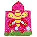 Kids Hooded Beach Bath Towel for Age 2-7 Years - Swim Pool Coverup Poncho Cape Multi-use for Bath/Shower/Pool/Swim 24" x 48"(Butterfly)