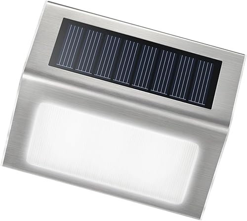 Miniatura 10 de jojofuny 2 unids luz de pared calle lámpara de pared luces para escaleras exteriores solar pasillo solar luz solar