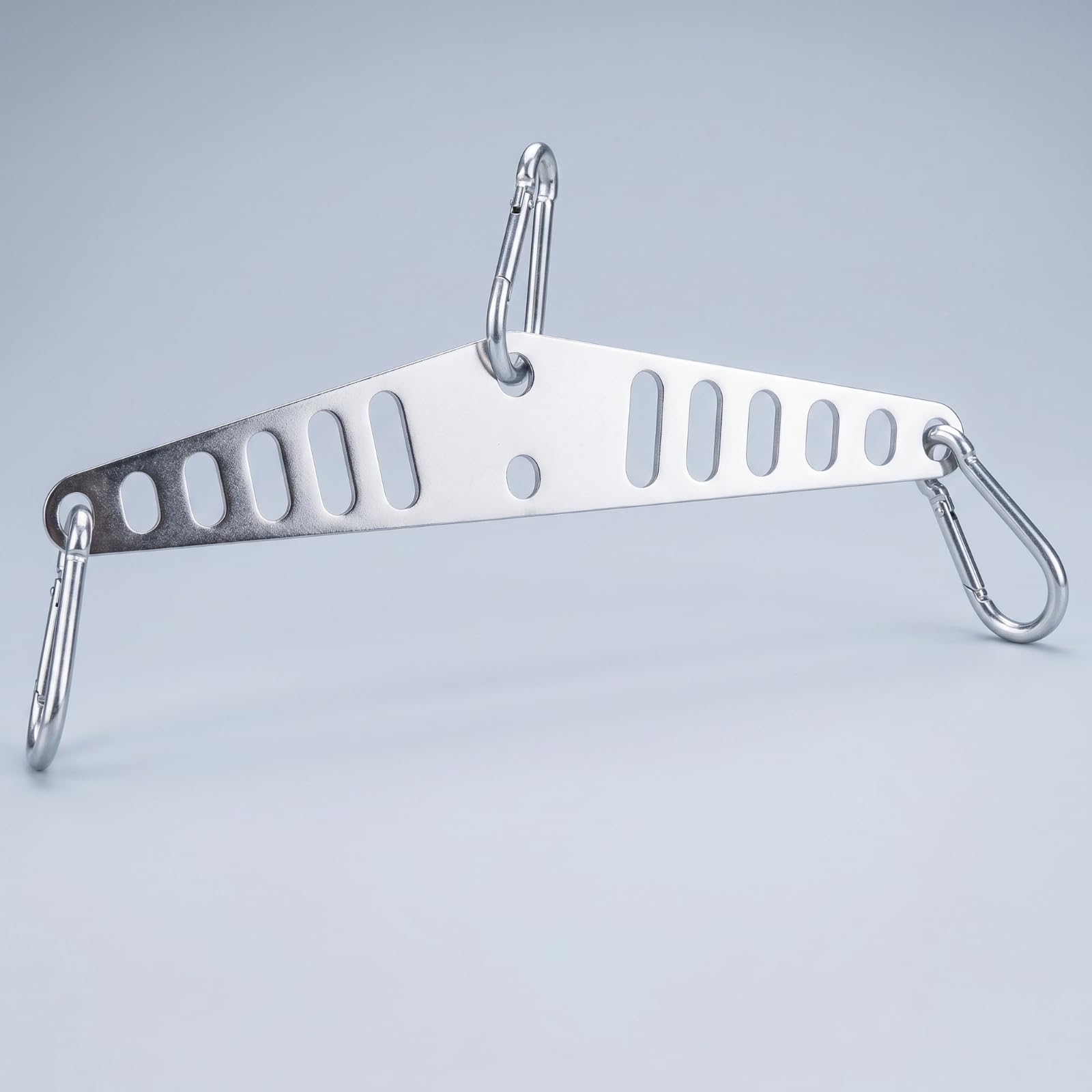 perfeclan Entrenador de Espalda Ajustable Barra de Jalón Lat Barra Perforada Accesorio de Cable Gimnasio Metal Angulado para Ejercicios de Espalda y Brazos