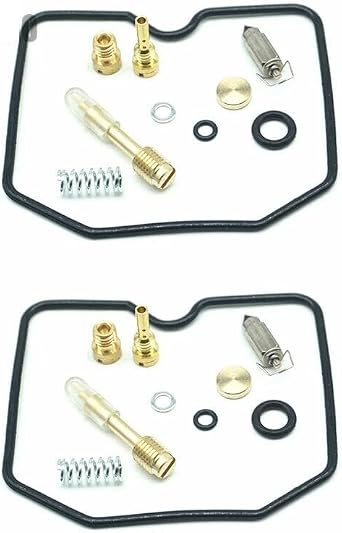 Carburetor Repair Kit 2 Sets with Jets Screws Seals for EN450 EN500 Models Fits 454 500 Engine Compatible with CVK Type Carburetor Rebuild Parts