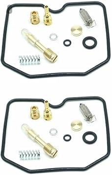 Carburetor Repair Kit with Jets, Screws, and Seals 2 Sets for CVK Carburetors Compatible with LTD 454, 500, EN450, EN500