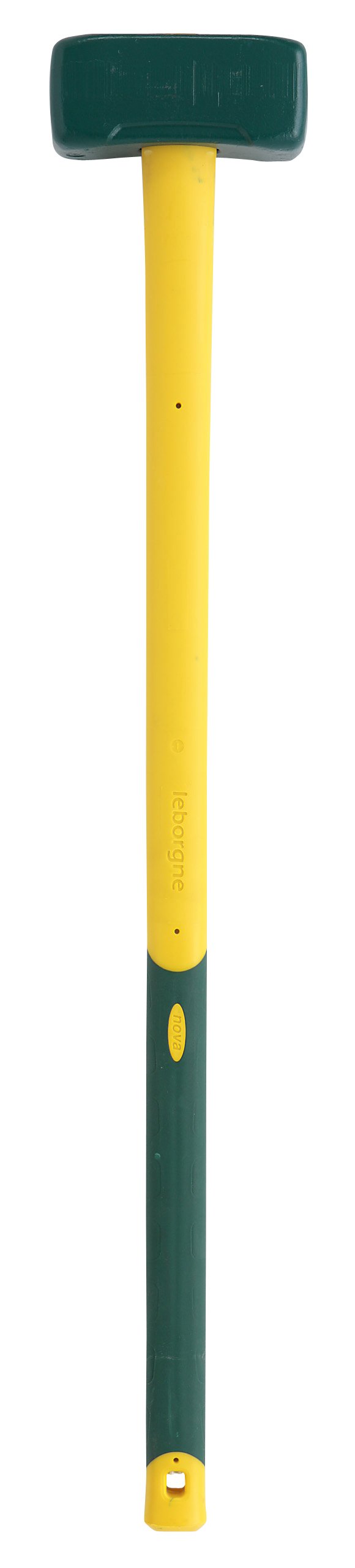 Leborgne, Masse Couple, Manche tri-matière Novagrip, 4 Kg Manche 90 cm, Manche Ovale pour orienter Le Sens de Frappe, Remplacement Facile du Manche, Tête en Acier au Carbone forgé, trempé et Revenu