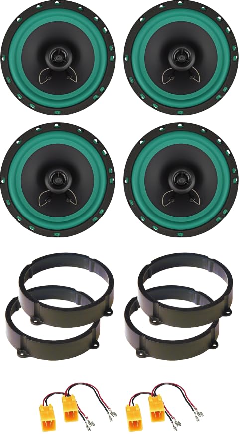 IPNOSIS Kit 4 Casse IP-01165 per Fiat Idea dal 2005 in poi con 2 Supporti Anteriori, 2 Supporti Posteriori e 4 Connettori