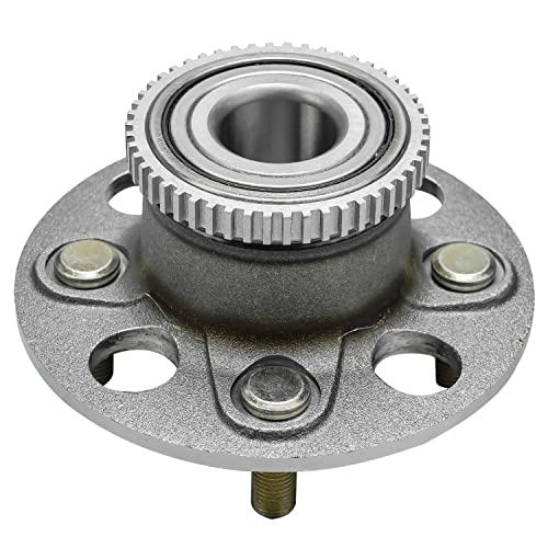 Image of Detroit Axle - Pair Rear Wheel Bearing and Hubs Assembly for Honda Civic 2001-2005, Acura EL 2001-2005 4-Lug w /ABS
