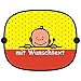 Produktbild Mega-Print Sonnenschutz Auto Baby Kinder Sonnenblende mit Wunschtext - Motiv B683