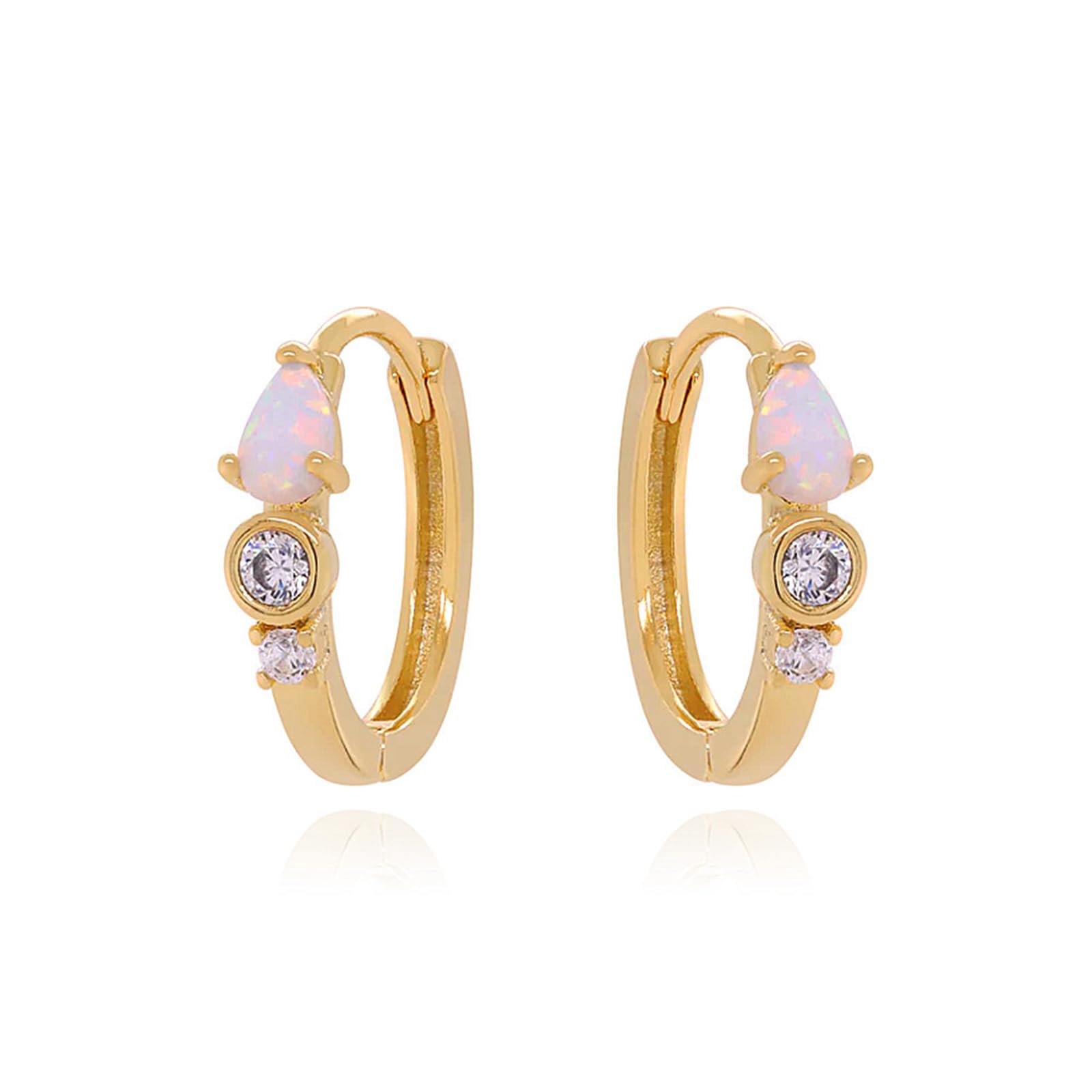 Orecchini Argento 925 Donna Mosaico Ovale Marquise Oro Orecchini Da Donna A Cerchio