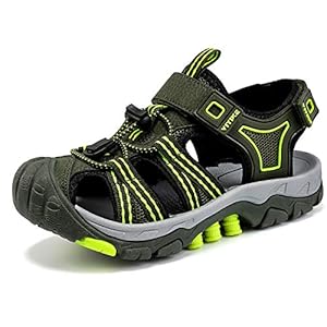 Littleplum Boys Sandals Closed Toe Sport Sandals Summer Shoes for Kids Walking Hiking Athletic Outdoor