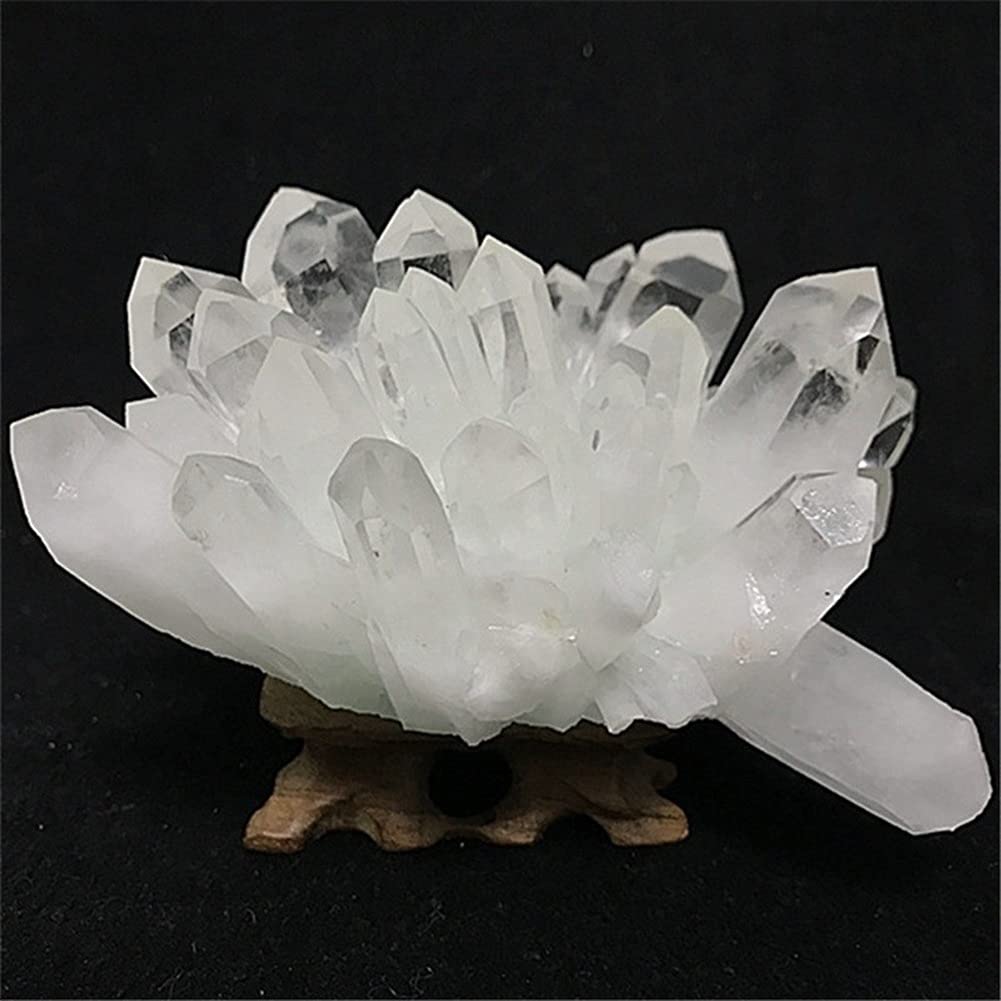 Salud y hogar Grupo de Cristal Blanco Natural de especímenes Originales (Size : 400g)