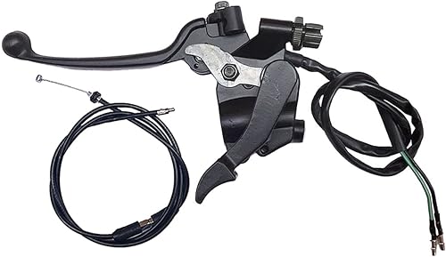 Cable de acelerador de pulgar con palanca de freno doble de 7/8 de pulgada de 0.866 in, se adapta a 50 cc, 90 cc, 150 cc, 250 cc, ATV, cuatrimoto,