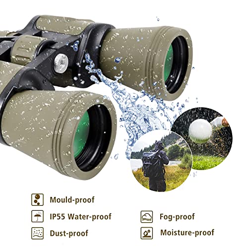 Binocolo 20 x 50, HD per adulti con visione