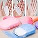 esowemsn 6 Packs Portable Disposable Travel Hiking Washing Hand Bath Toiletry Paper Soap Sheets(Random Color)