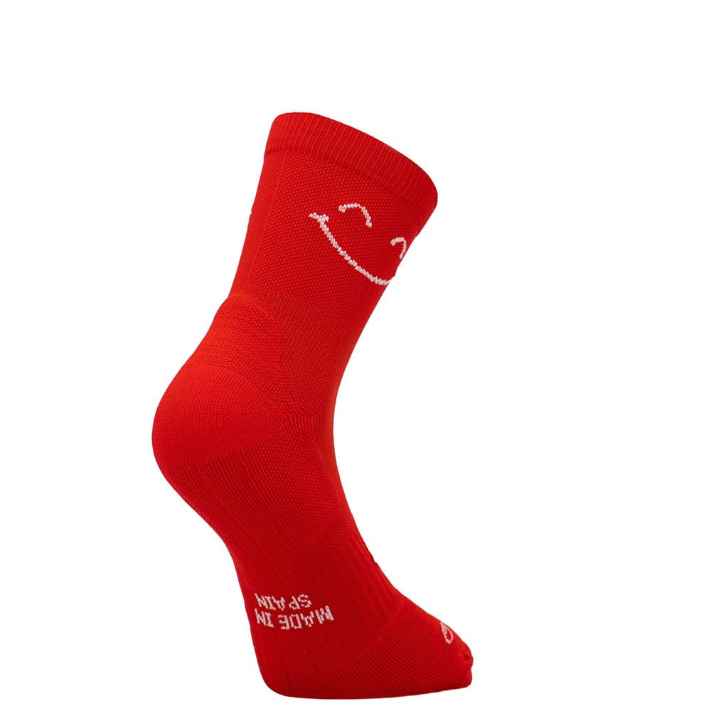 Sporcks Unisex Red Happy Mode Socks Eu 35-37