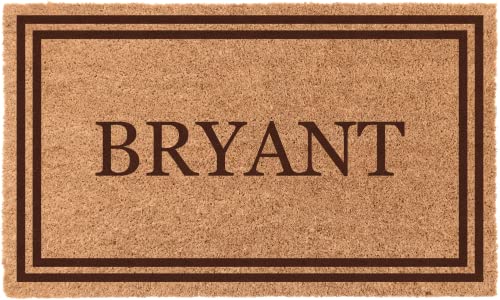 COCO MATS 'N MORE Personalized Door Mat for Outdoors or Indoors - Fits Double Doors, USA, Non-Slip Front Doormat with Vinyl Backing, Wedding, Housewarming, (38" x 60", Double Bordered) COCO MATS 'N MORE Personalized Door Mat for Outdoors or Indoors - Fits Double Doors, USA, Non-Slip Front Doormat with Vinyl Backing, Wedding, Housewarming, (38" x 60", Double Bordered)
