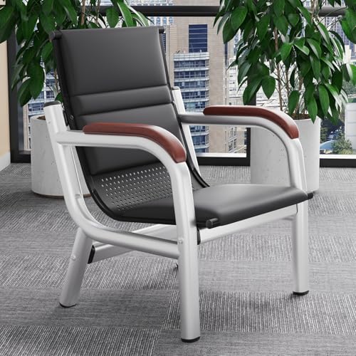 Sillas de recepción con reposabrazos y asiento acolchado para sala de espera
