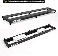 Vista 3 de Ghost Fire - Soporte para pedales para guitarra, de aleación de aluminio, soporte para pedales de efectos para guitarra, con bolsa de transporte