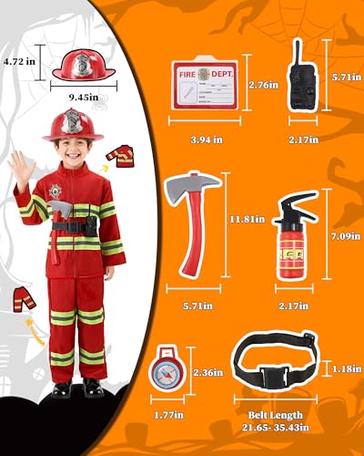 Disfraz de Bombero para Niños con Accesorios de Juguete miniatura 5