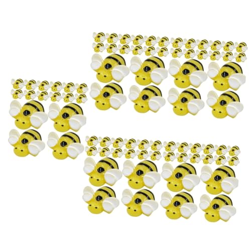 OSALADI 100pièces Charms Résine Abeille Pour Décorations Pour Téléphone Et Accessoires De Cheveux Figurines Résine Pour Artisanat