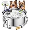 oneisall Automatic Water Dispenser for Dogs 7L18Gal Stainless Steel Dog Water Fountain Easy Clean BPA Free Automatic Dog Water Bowl with 4 Layers Filtration for Large Dogs Multi Pets