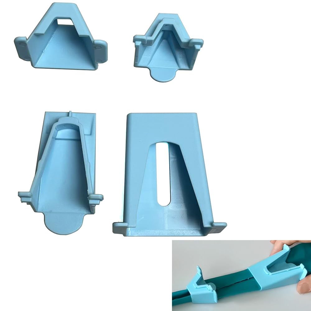 Bequilter 4pcs/Set Jelly Roll Fabric Tube Maker - Premium Bias Tape Maker Tool for Sewing, Quilting, DIY Rugs & Craft Projects | Quick Fabric Strips Tube Turner