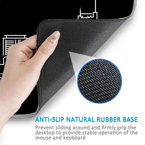 Tapis de souris de jeu XXL à surface speed et base stable - 6
