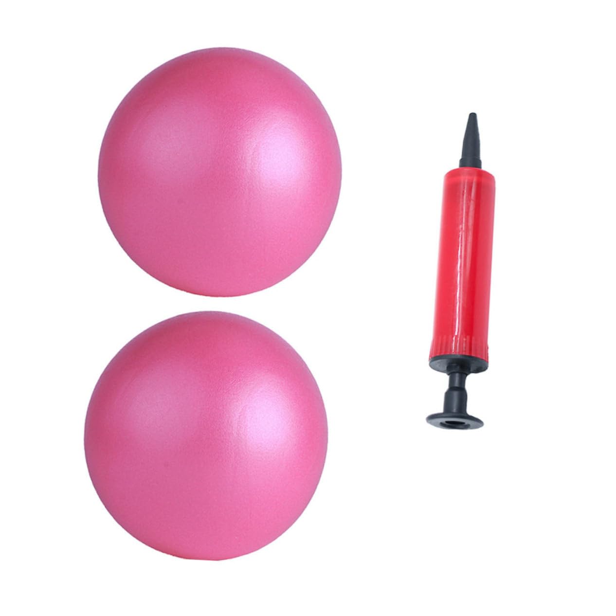 VICASKY 1 Set Thickened Matte Exercise Balls Burst Balance Balls for Fitness Strengthening Safe for All Ages Includes Inflator Random Color