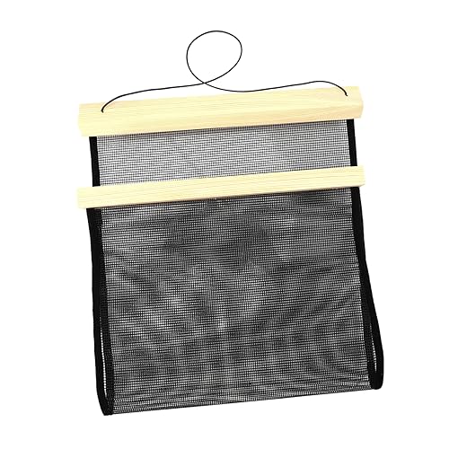 DECHOUS Earring Display Mounted Hairpin Organizer for Earrings Hair Clips and Accessories for Bedroom Bathroom Living Room Natural Wood Color