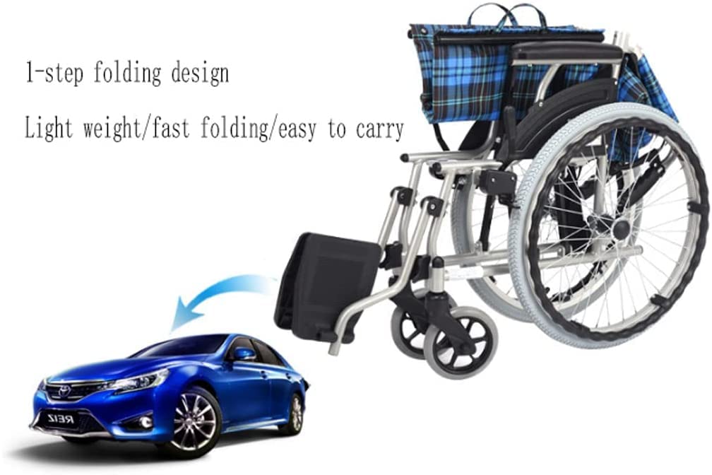 Carrello da Viaggio Portatile for Sedia a rotelle for la Mobilità all'aperto Manuale in Alluminio